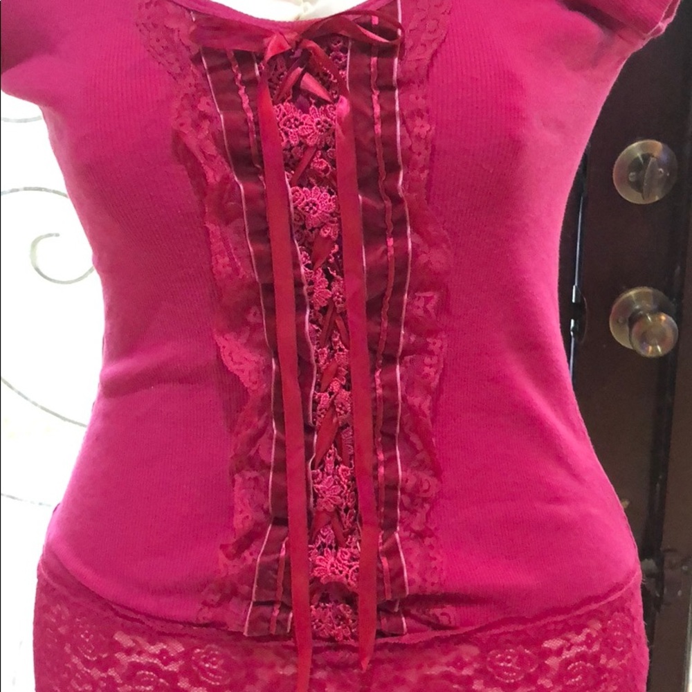 Berry colored top